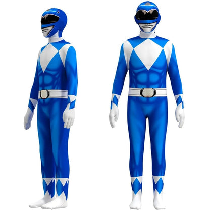 Full-Body Kids' Hero Suit with Muscle Design and Hood