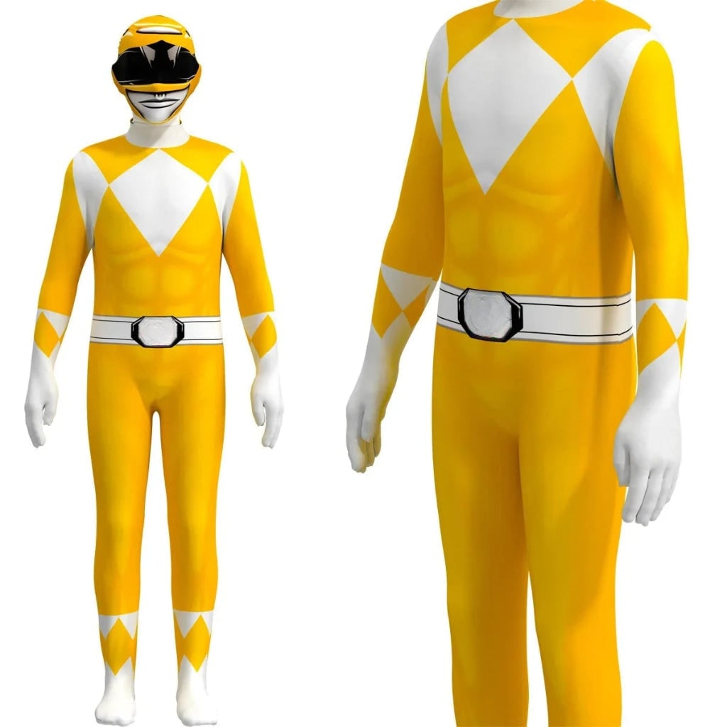 Full-Body Kids' Hero Suit with Muscle Design and Hood