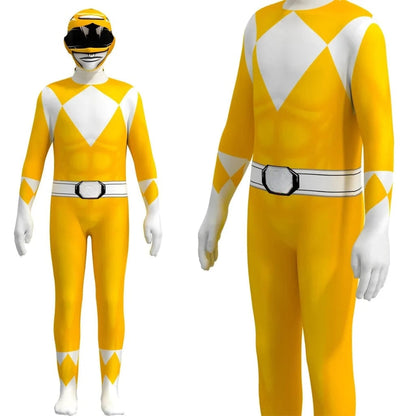 Full-Body Kids' Hero Suit with Muscle Design and Hood