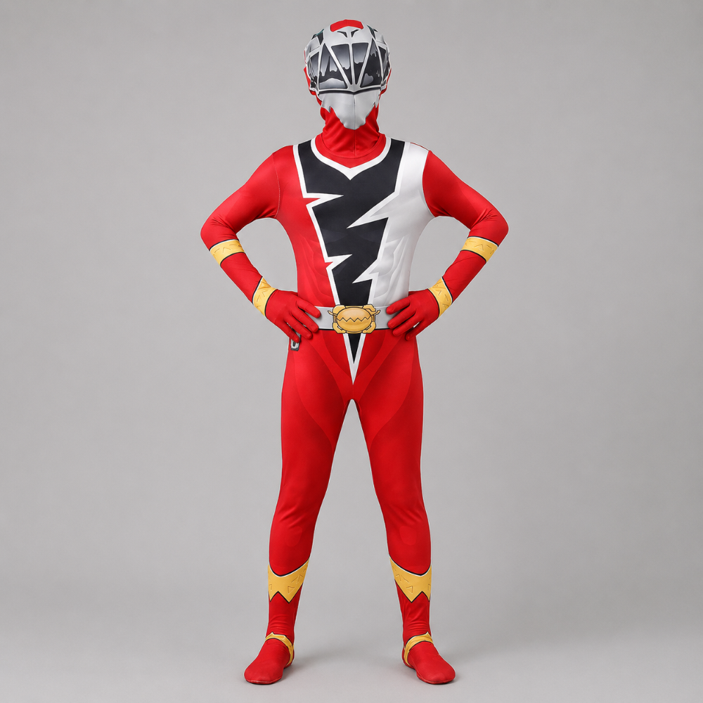 Dynamic Lightning Bolt Superhero Jumpsuit for Kids