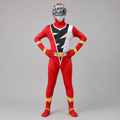 Dynamic Lightning Bolt Superhero Jumpsuit for Kids