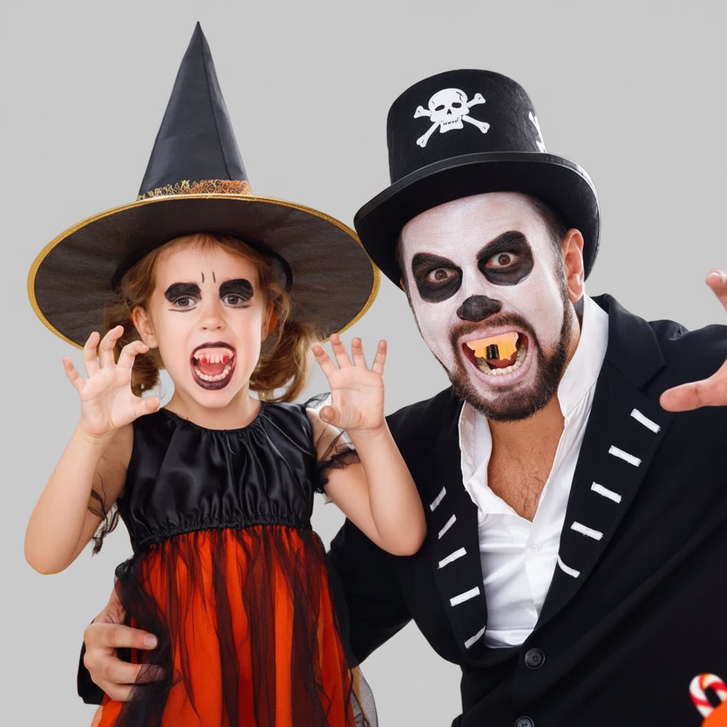 Instant Halloween Transformation with Snap-On Fang Teeth