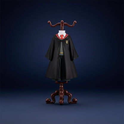 Enchanted Wizard Figurine with School Robe & Display Stand