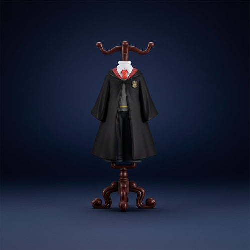 Enchanted Wizard Figurine with School Robe & Display Stand