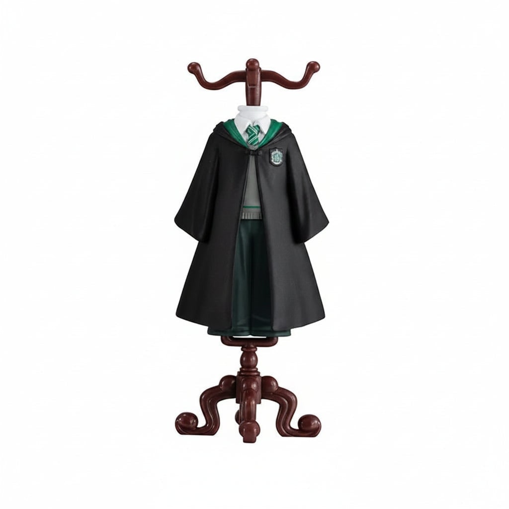 Enchanted Wizard Figurine with School Robe & Display Stand