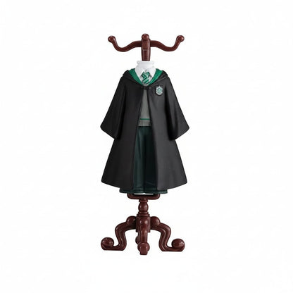 Enchanted Wizard Figurine with School Robe & Display Stand