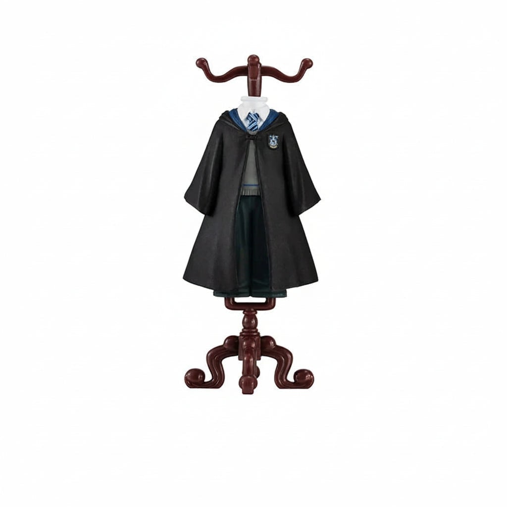 Enchanted Wizard Figurine with School Robe & Display Stand