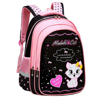 Charming Cat-Themed Backpack Set with Lunch Box & Pencil Case