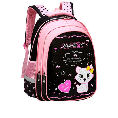 Charming Cat-Themed Backpack Set with Lunch Box & Pencil Case