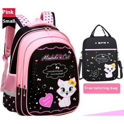 Charming Cat-Themed Backpack Set with Lunch Box & Pencil Case