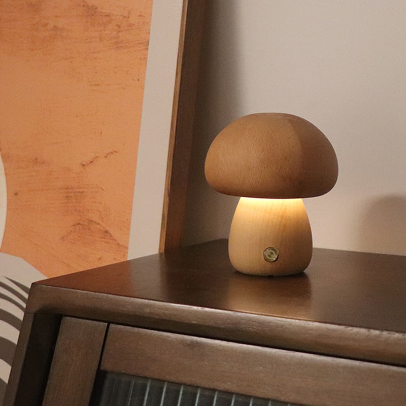 Charming Woodland Night Light with Touch Control for Kids' Rooms