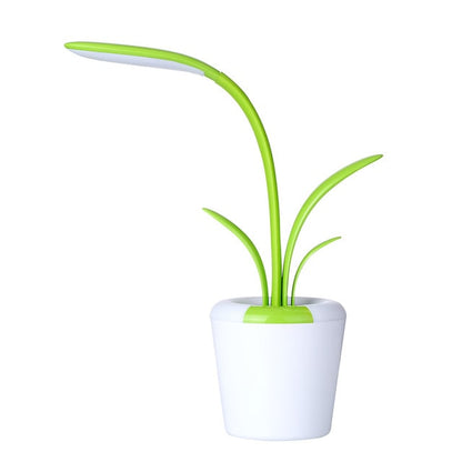 Charming Greenery LED Desk Lamp with Adjustable Settings