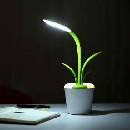 Charming Greenery LED Desk Lamp with Adjustable Settings