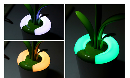 Charming Greenery LED Desk Lamp with Adjustable Settings