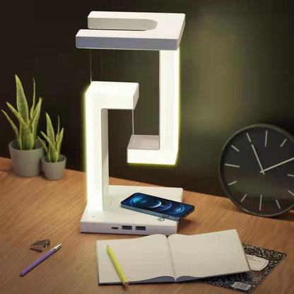 Stylish Rechargeable LED Lamp with Wireless Charging Capability