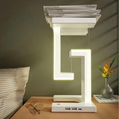 Stylish Rechargeable LED Lamp with Wireless Charging Capability