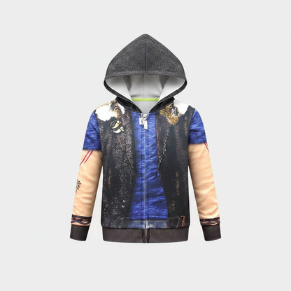 Transformative Kids' Wolf Costume with Convenient Zip Closure