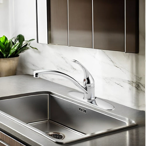 360-Degree Swivel Kitchen Faucet with Single Handle