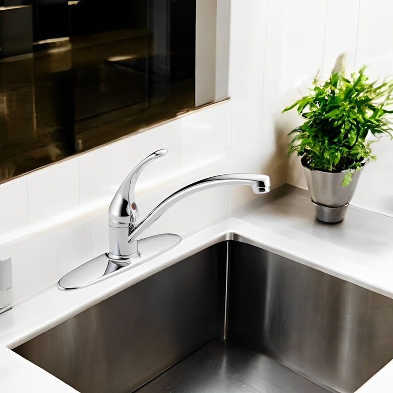 360-Degree Swivel Kitchen Faucet with Single Handle