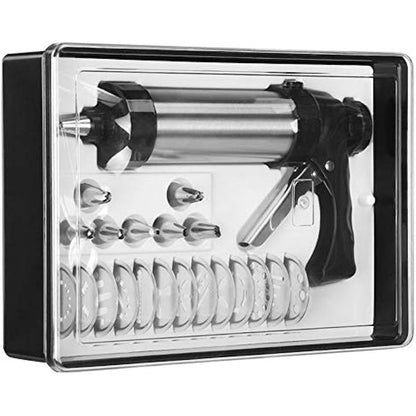 22-Piece Cookie Press and Decorating Set in Stainless Steel