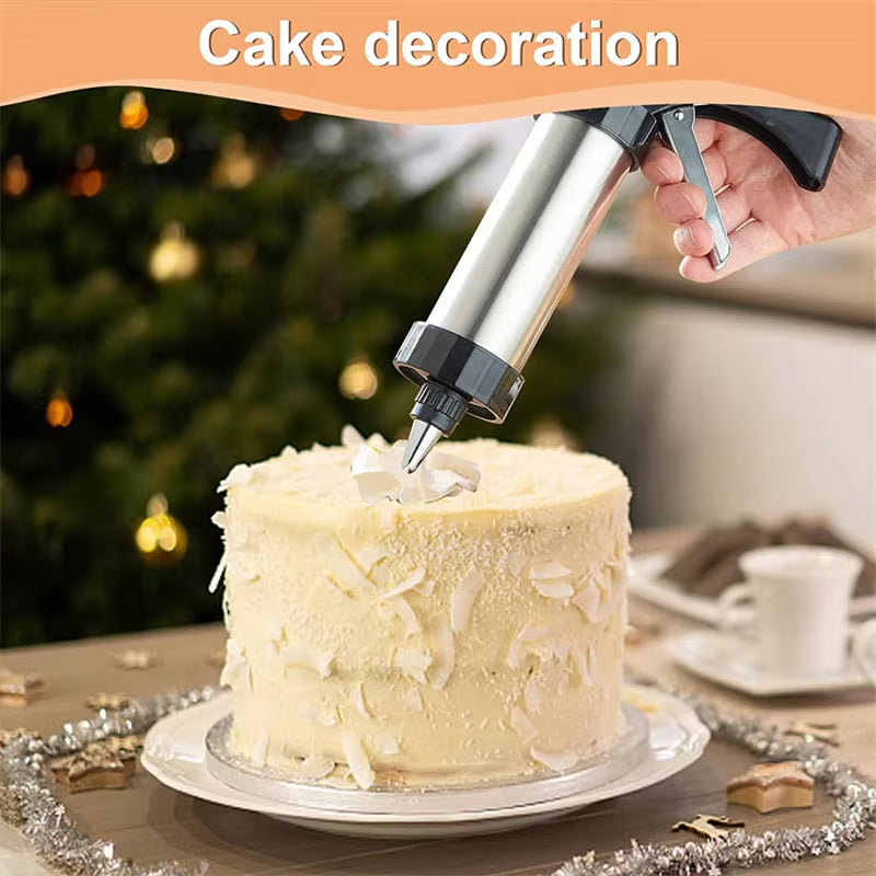 22-Piece Cookie Press and Decorating Set in Stainless Steel