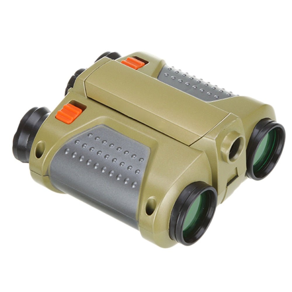 Binoculars for Children with Pop-Up Light, 4x Zoom, Adjustable Eyepieces