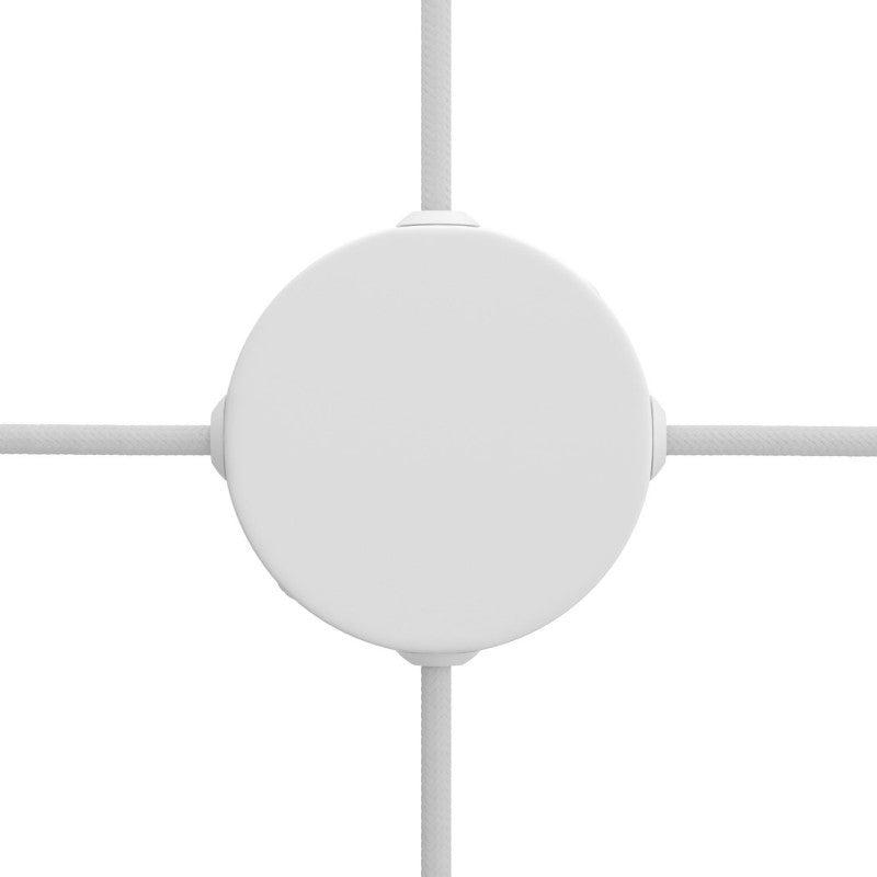 White Collector Rosette with Four Side Holes