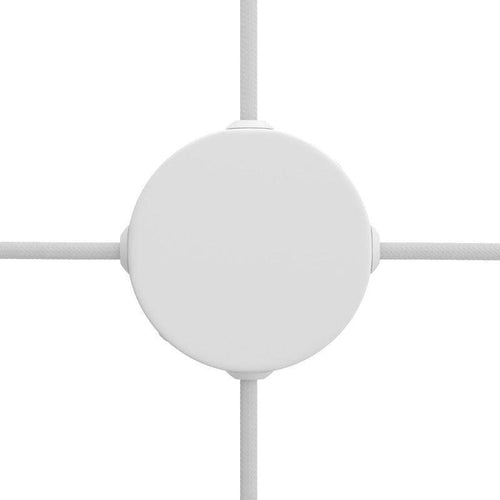 White Collector Rosette with Four Side Holes