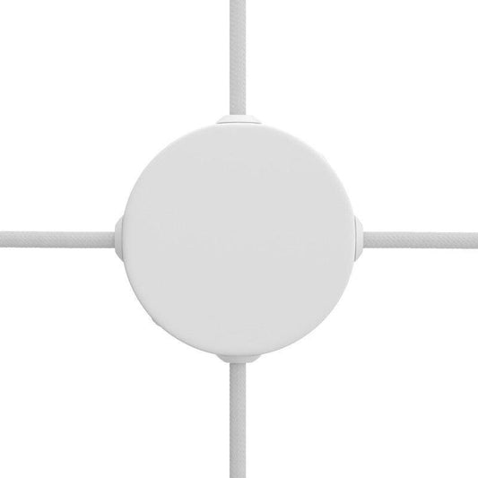 White Collector Rosette with Four Side Holes