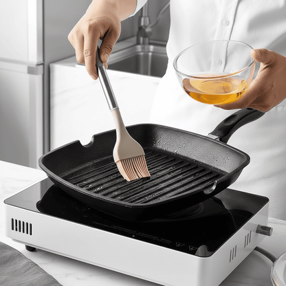 Culinary Craftsmanship – Elegant Utensil Collection with Silicone Tips