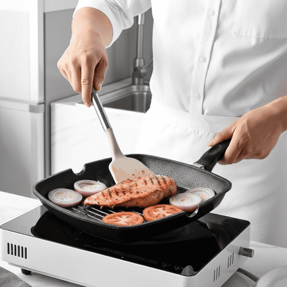 Culinary Craftsmanship – Elegant Utensil Collection with Silicone Tips