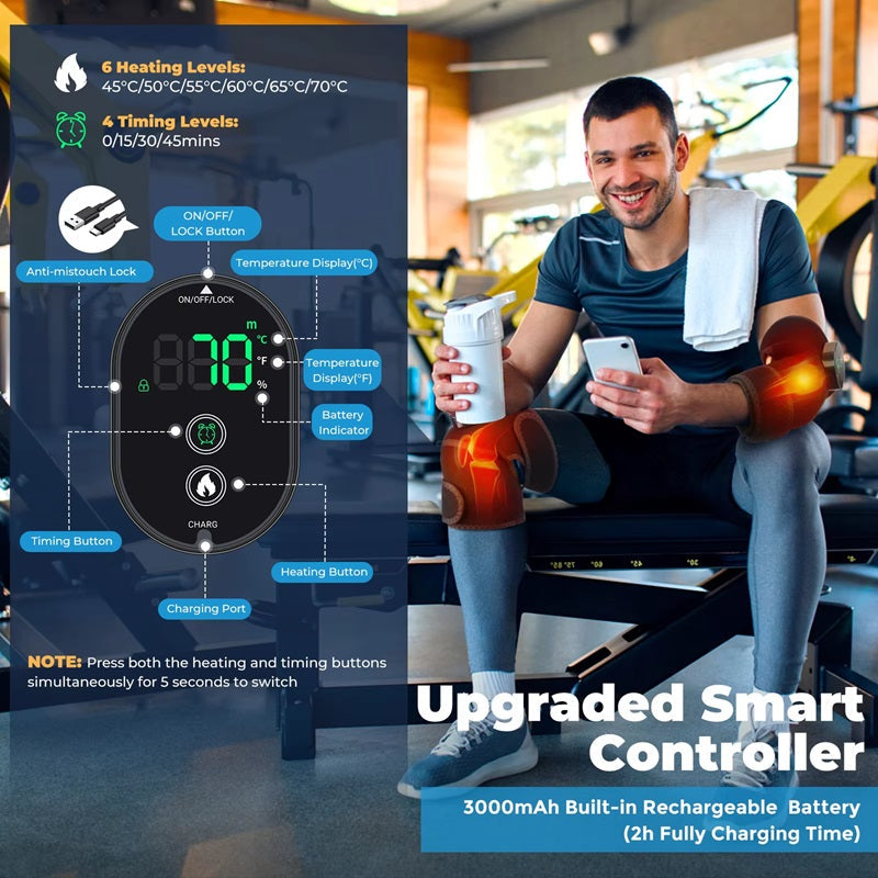 3-in-1 Heating Pad for Knees with Intelligent Temperature Settings