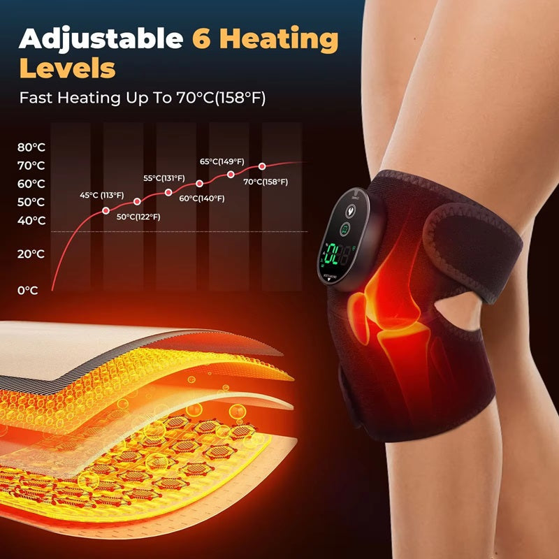 3-in-1 Heating Pad for Knees with Intelligent Temperature Settings
