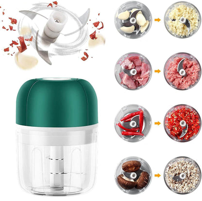Electric Garlic Press – Compact USB Rechargeable 250ml – ChopEase