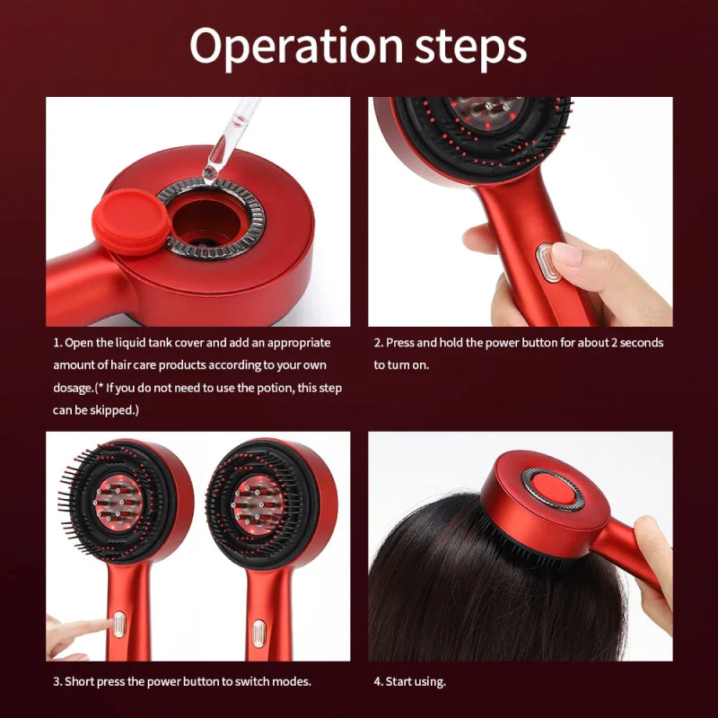Scalp Massager for Hair Growth with Red Light Therapy – UK