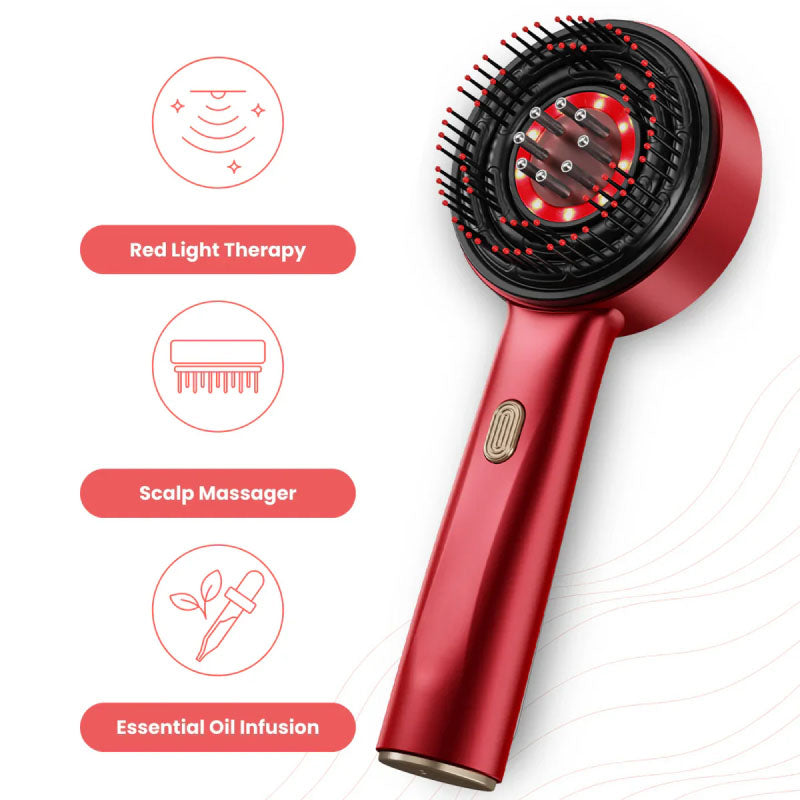 Scalp Massager for Hair Growth with Red Light Therapy – UK