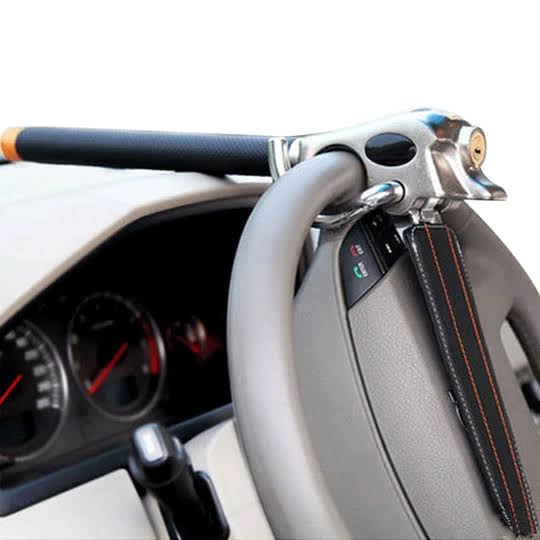 Triple Locking Adjustable Steering Wheel Lock for Enhanced Security
