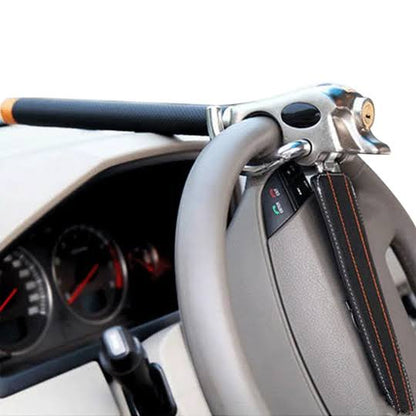 Triple Locking Adjustable Steering Wheel Lock for Enhanced Security