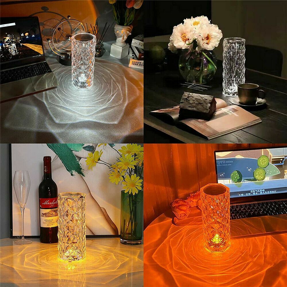 Elegant Acrylic Gem Table Lamp with Remote Control