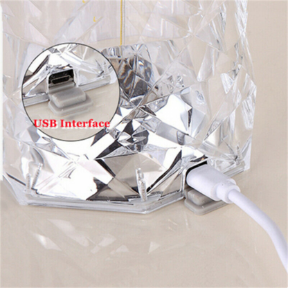 Elegant Acrylic Gem Table Lamp with Remote Control