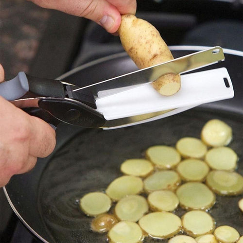 Dual-Function Kitchen Cutter for Slicing and Chopping