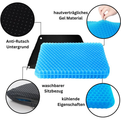 Ergonomic Gel Seat Cushion for Comfort and Support