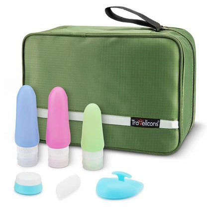 Travel Toiletry Organizer with Hook, Water-Resistant, Foldable, 24x15x10 cm, Oxford Fabric