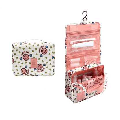Water-Resistant Travel Organizer Bag with Hook, Foldable, 24x19x8 cm