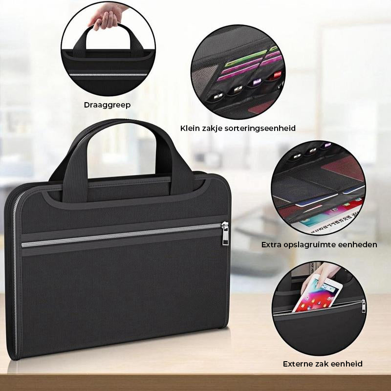 Spacious Fireproof A4 Document Organizer with Handle