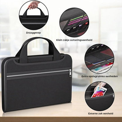 Spacious Fireproof A4 Document Organizer with Handle