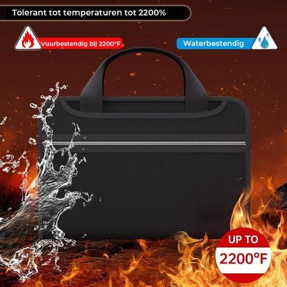 Spacious Fireproof A4 Document Organizer with Handle
