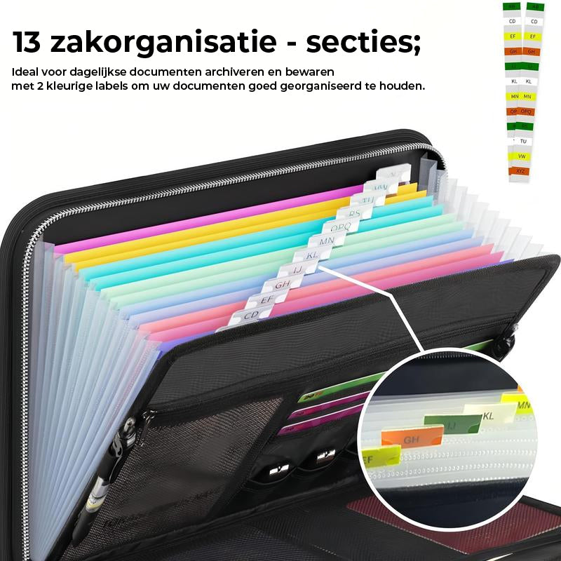 Spacious Fireproof A4 Document Organizer with Handle