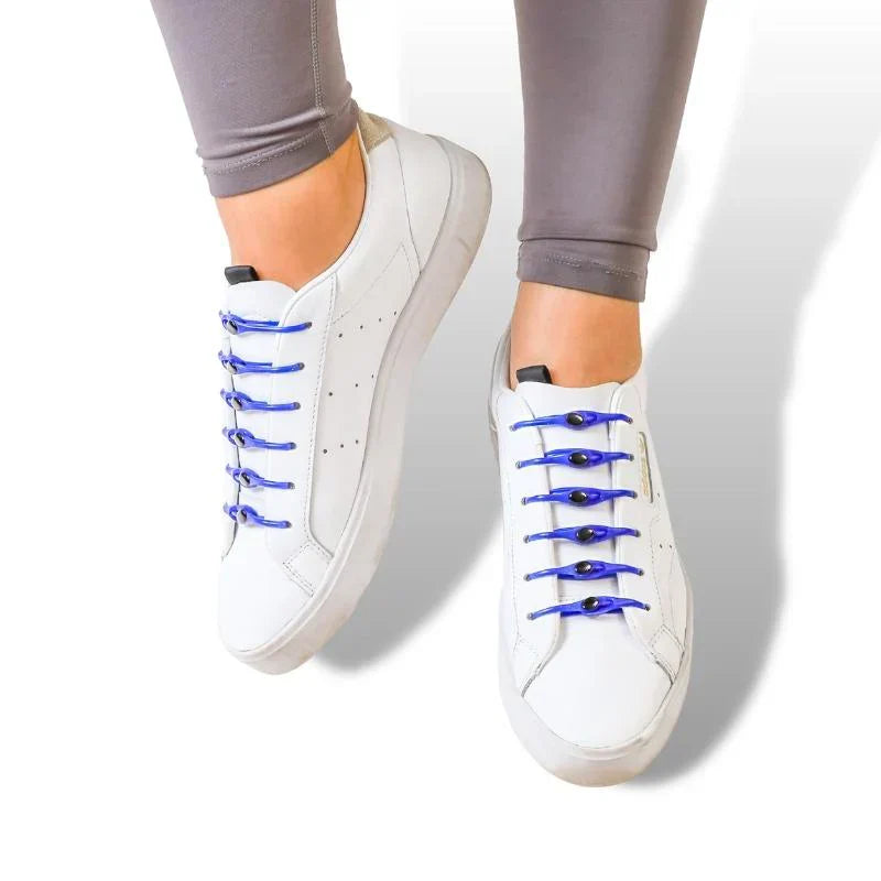 Elastic No-Tie Shoelaces | 6+6 FREE | Fits All Shoe Sizes | Quick Release System for Daily Use & Sports