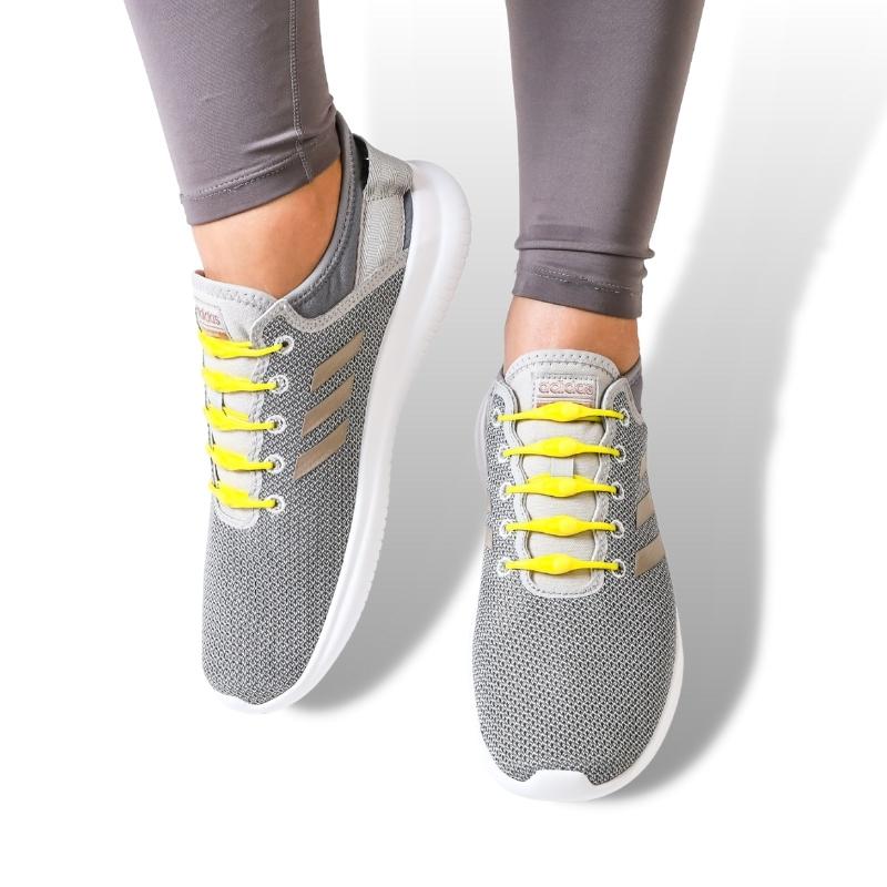 Elastic No-Tie Shoelaces | 6+6 FREE | Fits All Shoe Sizes | Quick Release System for Daily Use & Sports